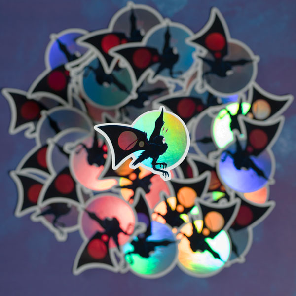 Holo Cryptid Stickers - Mothman