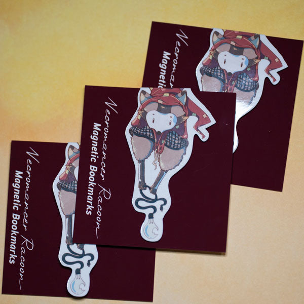 Necromancer Raccoon Magnetic Bookmark