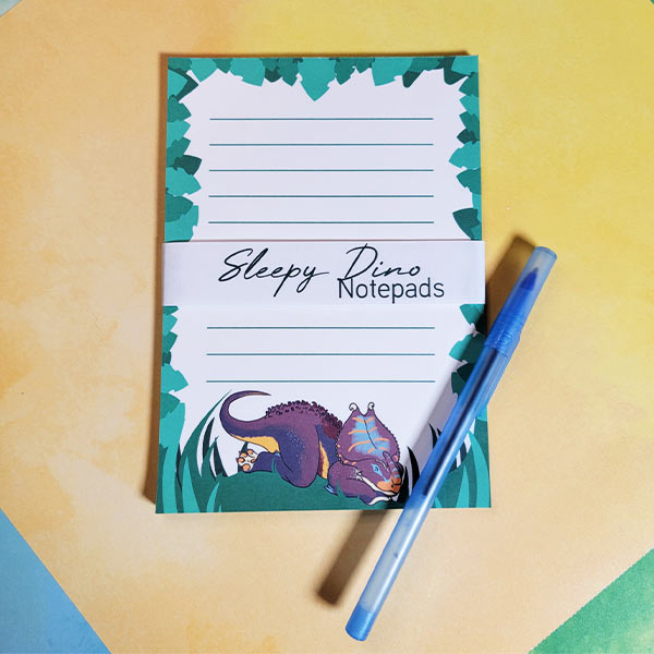 Sleeping Dino 4x6 To-Do List Notepads