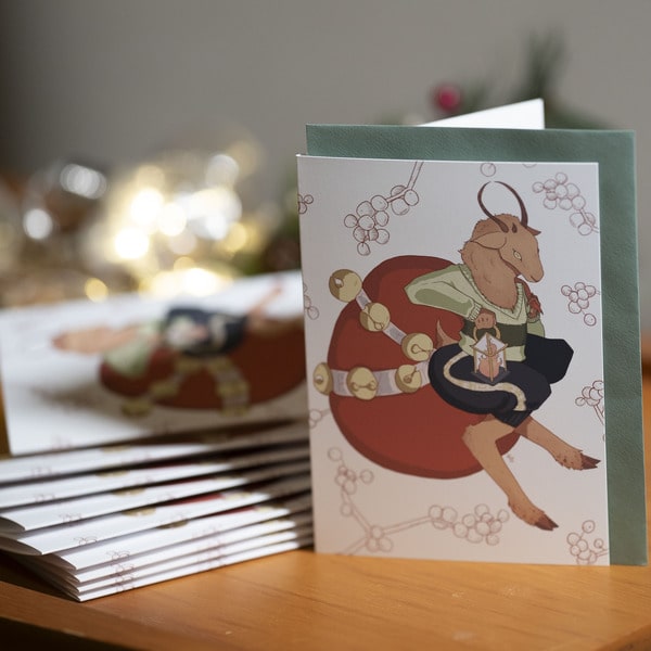 Krampus Holiday Cards w/ Envelopes