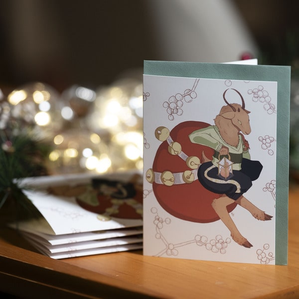 Krampus Holiday Cards w/ Envelopes