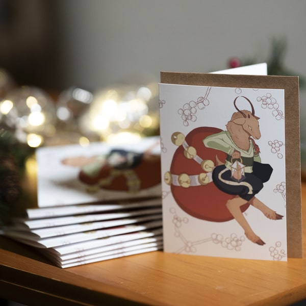 Krampus Holiday Cards w/ Envelopes