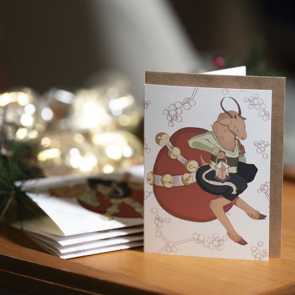 Krampus Holiday Cards w/ Envelopes