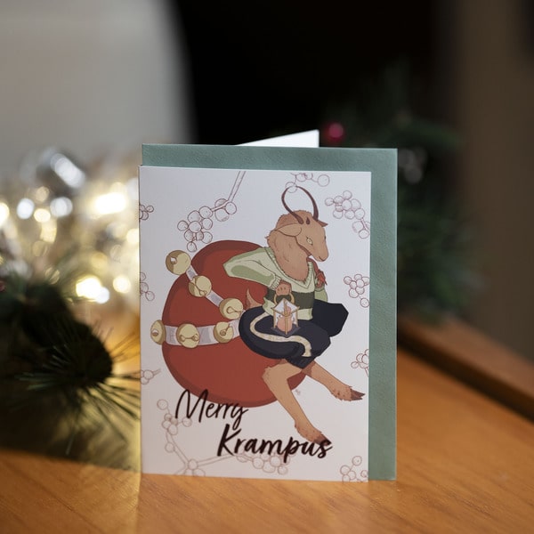 Krampus Holiday Cards w/ Envelopes