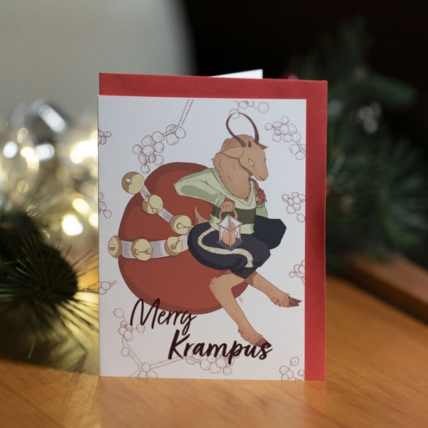 Krampus Holiday Cards w/ Envelopes
