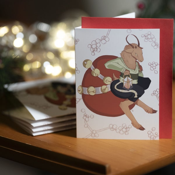 Krampus Holiday Cards w/ Envelopes