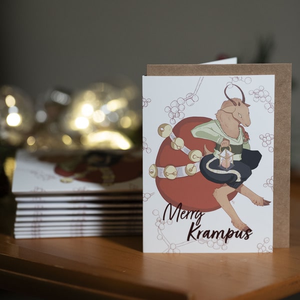 Krampus Holiday Cards w/ Envelopes