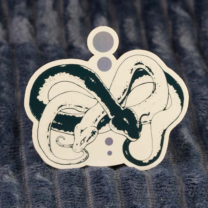Inktober 2022 - Eternal Serpent Holographic Sticker