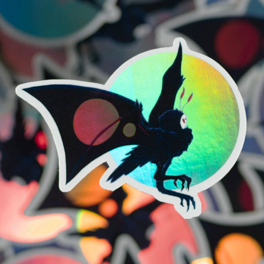 Holo Cryptid Stickers - Mothman