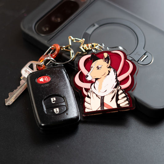 Laika 3d Acrylic Keychain