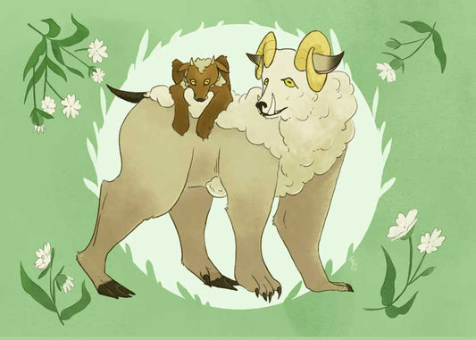 Sheepsquatch Print
