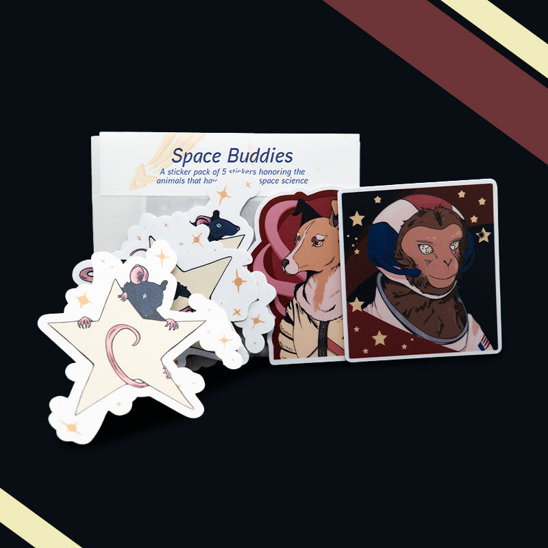 Space Buddies Sticker Pack (5 Matte Stickers)