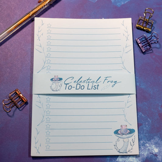 Celestial Frog 4x6 To-Do List Notepads