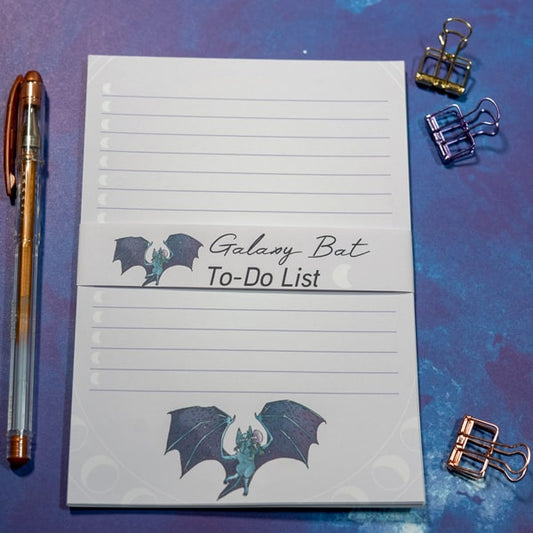 Galaxy Bat 4x6 To-Do List Notepads