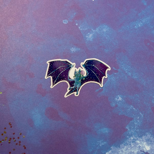 Galaxy Bat Glow-in-the-Dark Sticker