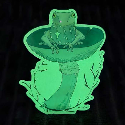 Celestial Frog Glow-in-the-Dark Sticker