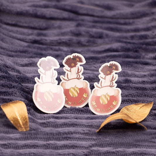 group of clear mythical potion death of adonis myth stickers